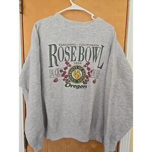 1995 Oregon Ducks Rose Bowl Gray BAC Sweatshirt Men’s Size XL Vintage